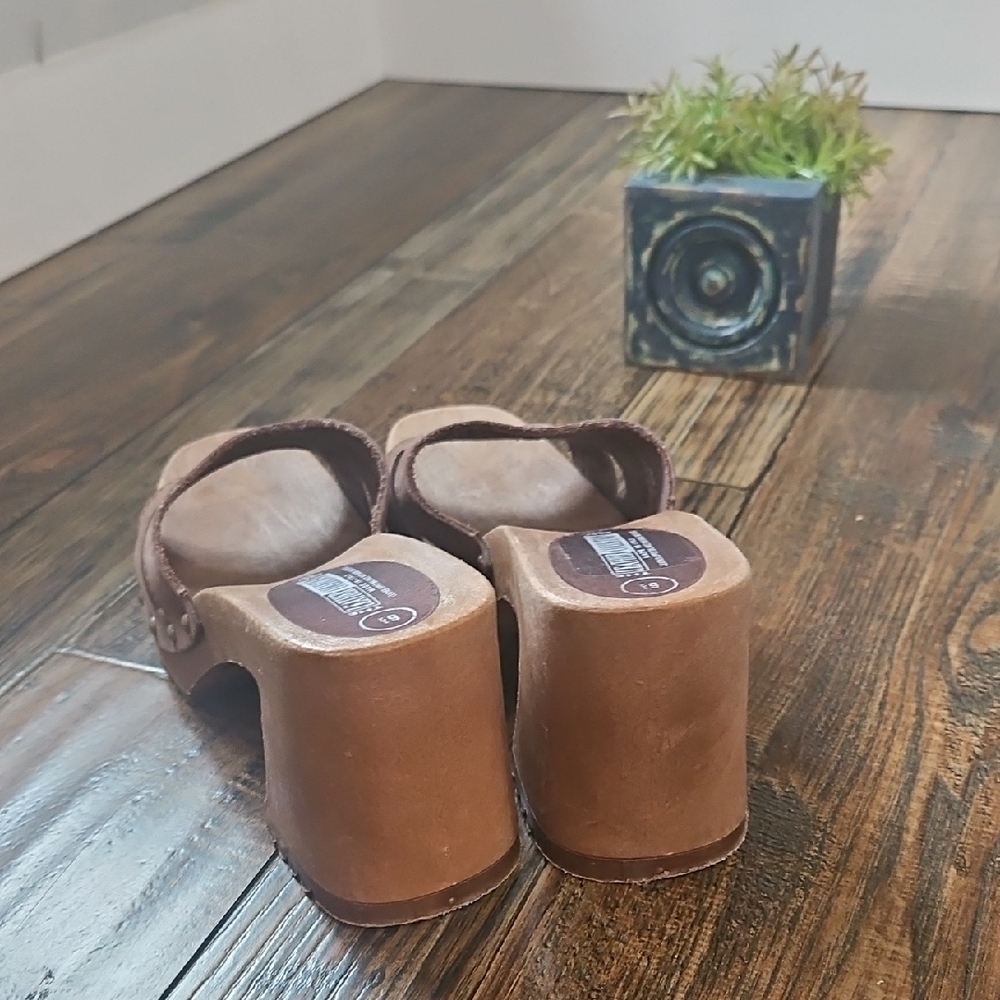 The Leather Co. Brown Suede Women's Mules Made‎ In Italy - Picture 7 of 9